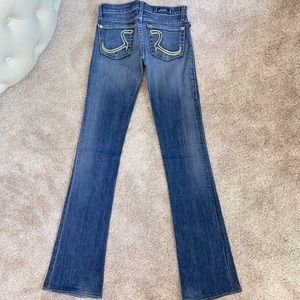 Rock & Republic Low Rise Bootcut Blue Jeans 0 24